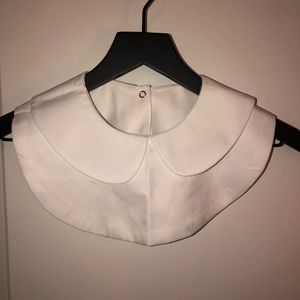 Faux Peter Pan Collar Insert White
